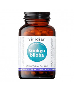 Viridian Ginkgo Biloba, 60 kapslí