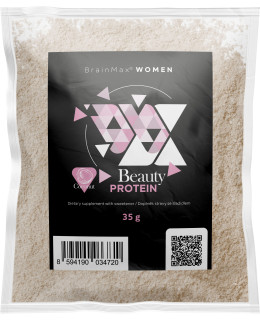 BrainMax Women Beauty Protein, protein pro ženy s kolagenem, keratinem a vitamíny, 35 g, VZOREK