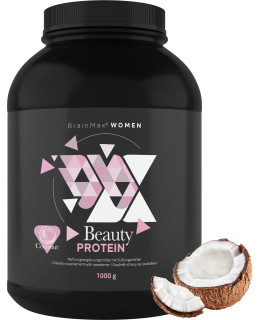 BrainMax Women Beauty Protein, protein pro ženy s kolagenem, keratinem a vitamíny, 1000 g