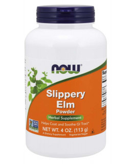 NOW Slippery Elm (Jilm červený), čistý prášek, 113 g