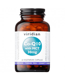 Viridian Co-enzym Q10 (Koenzym Q10) with MCT, 30 mg, 60 kapslí