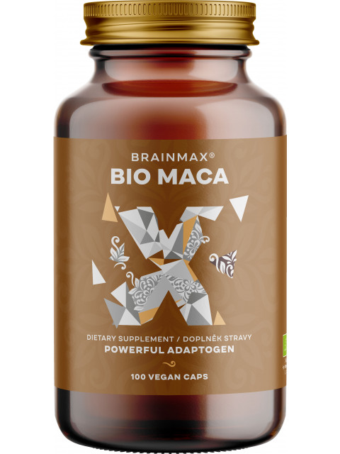 BrainMax BIO Maca, 740 mg, 100 rostlinných kapslí