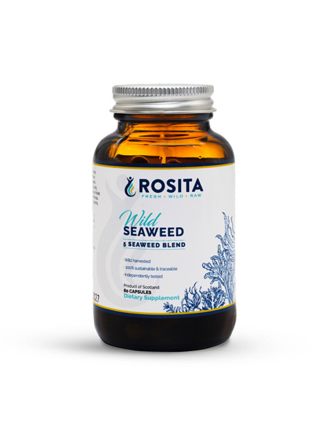 Rosita 5 Seaweed Blend, Směs 5 mořských řas, 60 rostlinných kapslí