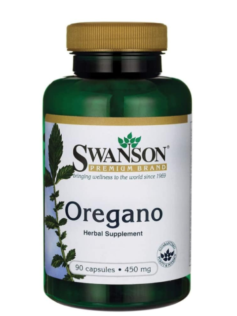 Swanson Oregano, 450 mg, 90 kapslí