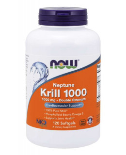 NOW Krill Oil Neptune (olej z krilu), 1000 mg, 120 softgel kapslí