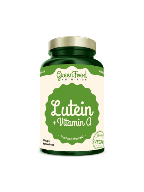 GreenFood Lutein + Vitamin A 90 kapslí