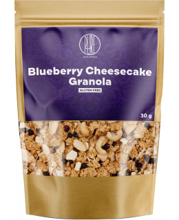 BrainMax Pure Blueberry Cheesecake Granola, Borůvky a Bílá čokoláda, 30 g