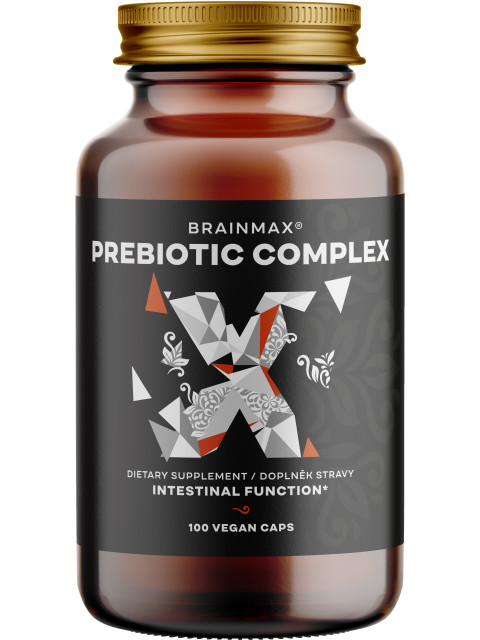 BrainMax Prebiotic Complex, prebiotická směs, BIO, 100 rostlinných kapslí