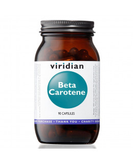 Viridian Beta Carotene (Beta-karoten), 90 kapslí