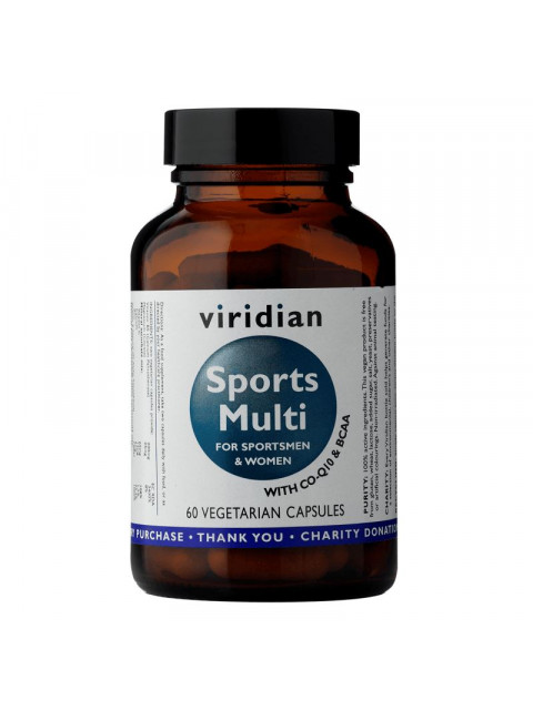 Viridian Sports Multi (Vitamíny, minerály a rostlinné extrakty), 60 kapslí