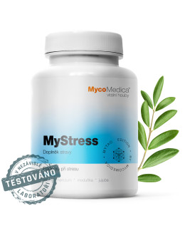 MycoMedica - MyStress, podpora při stresu, 90 rostlinných kapslí