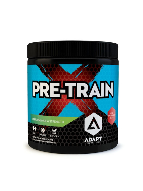 Adapt Nutrition PRE-TRAIN, malina, 350 g