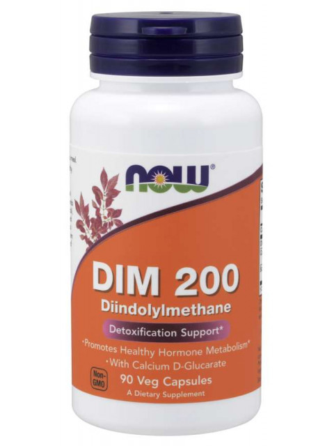 NOW DIM 200 Diindolylmethane, 90 rostlinných kapslí