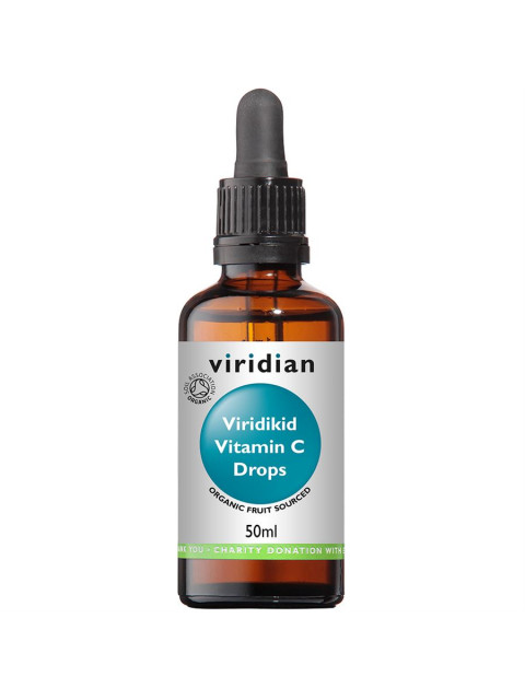 Viridian Viridikid Vitamin C drops (Vitamín C v kapkách pro děti) Organic, 50 ml