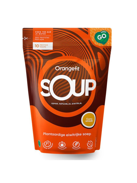 Orangefit Soup, proteinová polévka, curry, 450 g