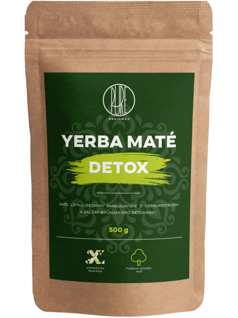 BrainMax Pure Organic Yerba Maté - Detox, 500 g