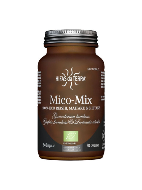 Hifas da Terra Mico-Mix, Reishi, Maitake, Shiitake, BIO, 70 kapslí