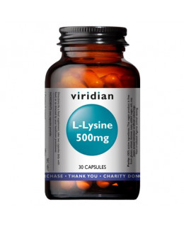 Viridian L-Lysine, 30 kapslí