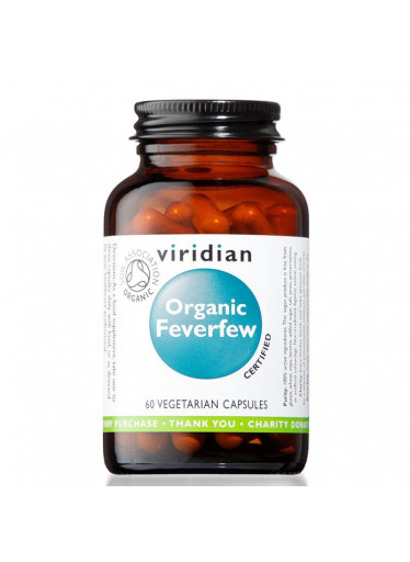 Viridian Feverfew Organic, 60 kapslí