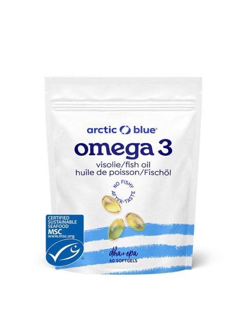 Arctic Blue Omega 3, 280 mg DHA, 120 mg EPA, 60 kapslí