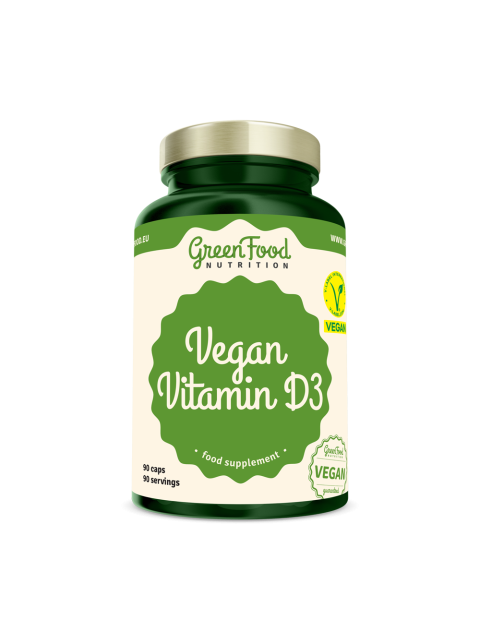 GreenFood Vegan Vitamin D3 90 kapslí