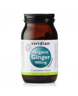 Viridian Ginger Organic (Zázvor), 400 mg, 90 kapslí