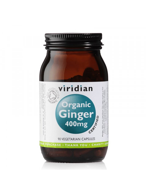 Viridian Ginger Organic (Zázvor), 400 mg, 90 kapslí