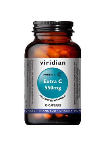 Viridian Extra C 550mg (Vitamín C), 90 kapslí