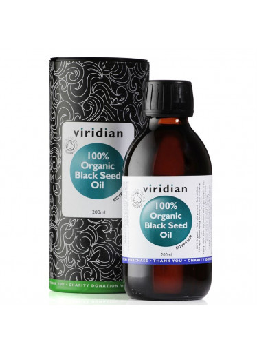 Viridian Black Seed Oil (Bio olej z egyptského černého kmínu) Organic, 200 ml