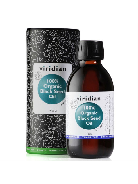 Viridian Black Seed Oil (Bio olej z egyptského černého kmínu) Organic, 200 ml