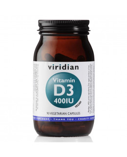 Viridian Vitamin D3 400iu, 90 kapslí