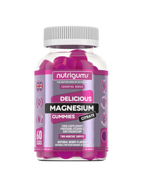 Nutrigums Magnesium Citrate, hořčík citrát, 60 želé bonbónů