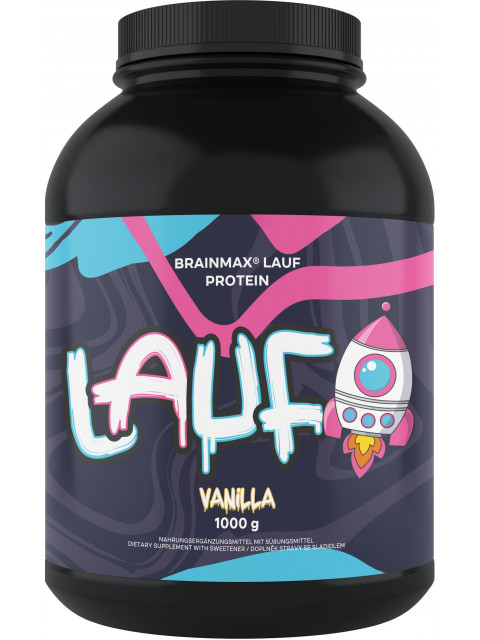 BrainMax Lauf Protein, nativní syrovátkový protein, 1000 g - Vanilka