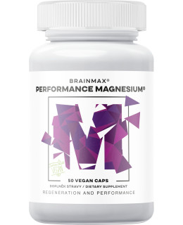 Performance Magnesium®, 1000 mg, Hořčík 200 mg + Vitamín B6 P5P, 50 rostlinných kapslí