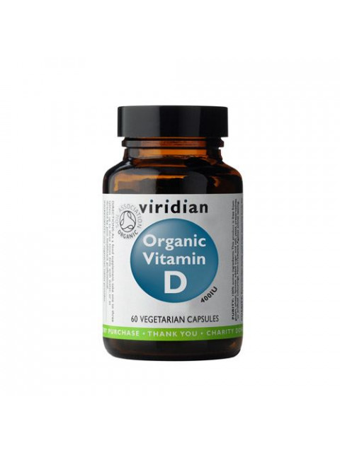 Viridian Vitamin D Organic, 60 kapslí