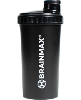 BrainMax plastový shaker (šejkr), černý, 700 ml