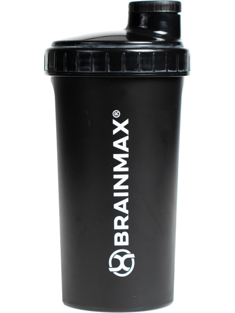 BrainMax plastový shaker (šejkr), černý, 700 ml