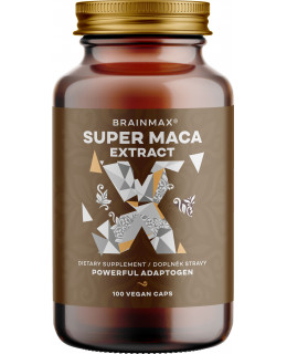 BrainMax Super Maca extrakt, 700 mg, 100 rostlinných kapslí