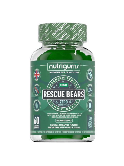 Nutrigums Rescue Bears, podpora při stresu, 60 želé bonbónů