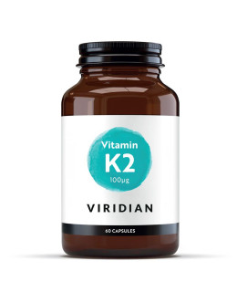 Viridian Nutrition Vitamin K2 100ug 60 kapslí