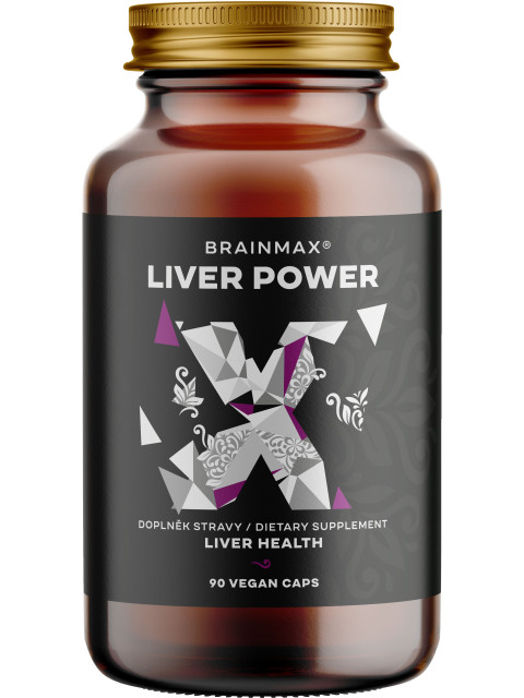 BrainMax Liver Power, komplexní podpora jater, 90 rostlinných kapslí