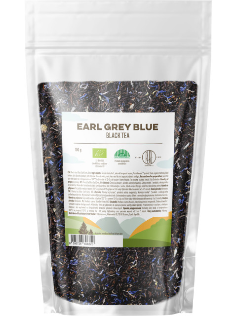 BrainMax Pure Earl Grey Blue, Black Tea, černý čaj, BIO, 100 g