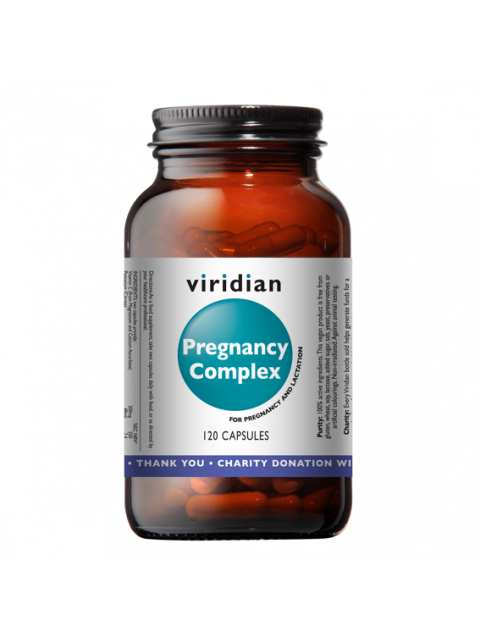 Viridian Pregnancy Complex (Natural multivitamín pro těhotné), 120 kapslí