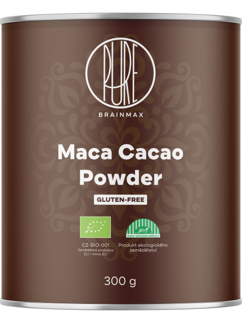 BrainMax Pure Maca Cacao, Kakao s Macou BIO, 300 g