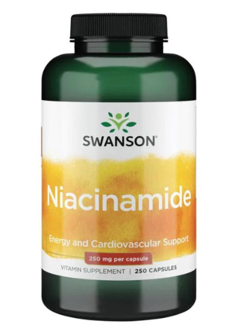 Swanson Niacinamide, 250 mg, 250 kapslí