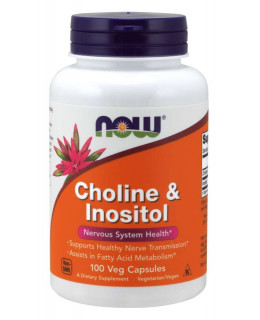 NOW Cholin & Inositol, 500 mg, 100 kapslí