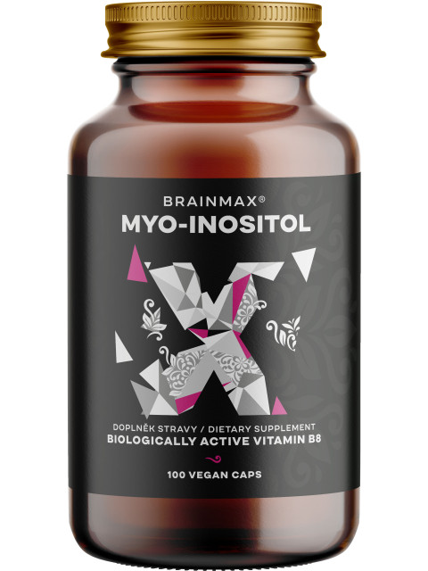 BrainMax Myo-Inositol, 100 rostlinných kapslí