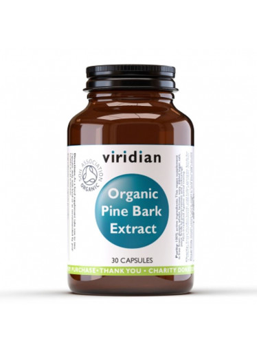 Viridian Pine Bark Extract Organic, 30 kapslí