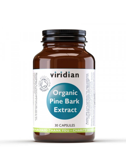 Viridian Pine Bark Extract Organic, 30 kapslí