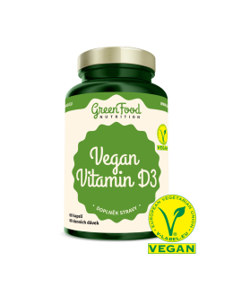 GreenFood GreenFood Vegan Vitamin D3 60 kapslí - EXPIRACE 1/2025